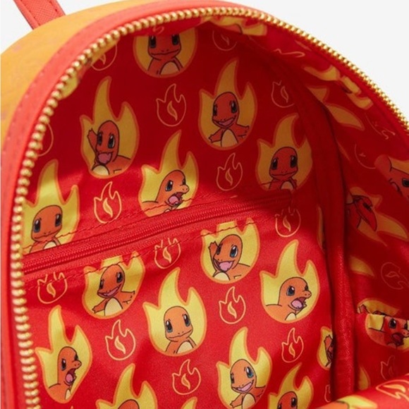 Exclusive Loungefly Pokemon Charmander Mini Backpack & Keychain - Picture 6 of 12